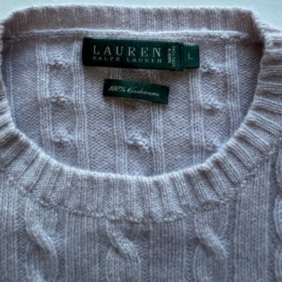 Lauren Ralph Lauren Women’s 100% Cashmere Cable Knit - Picture 13 of 14